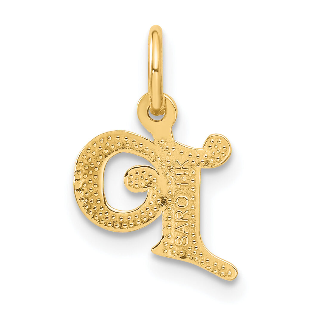 14k Letter P Initial Charm-C565P