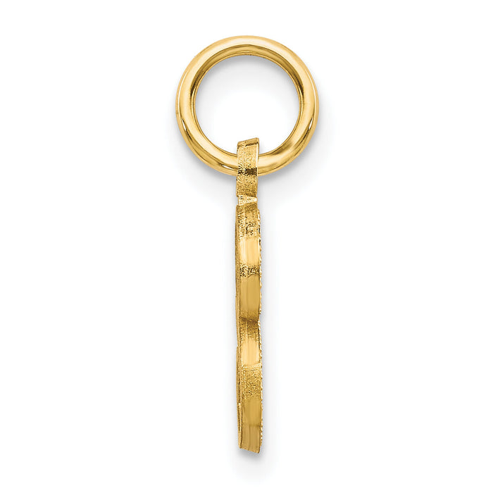 14k Letter S Initial Charm-C565S