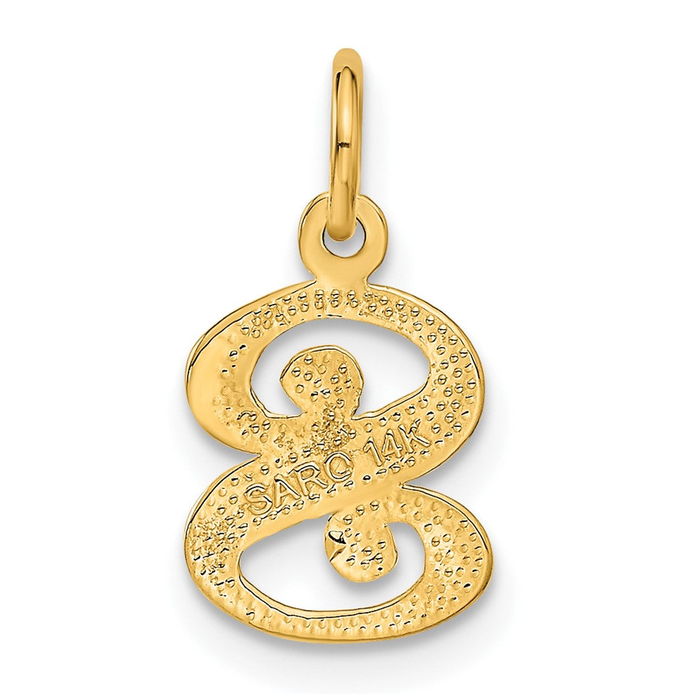 14k Letter S Initial Charm-C565S