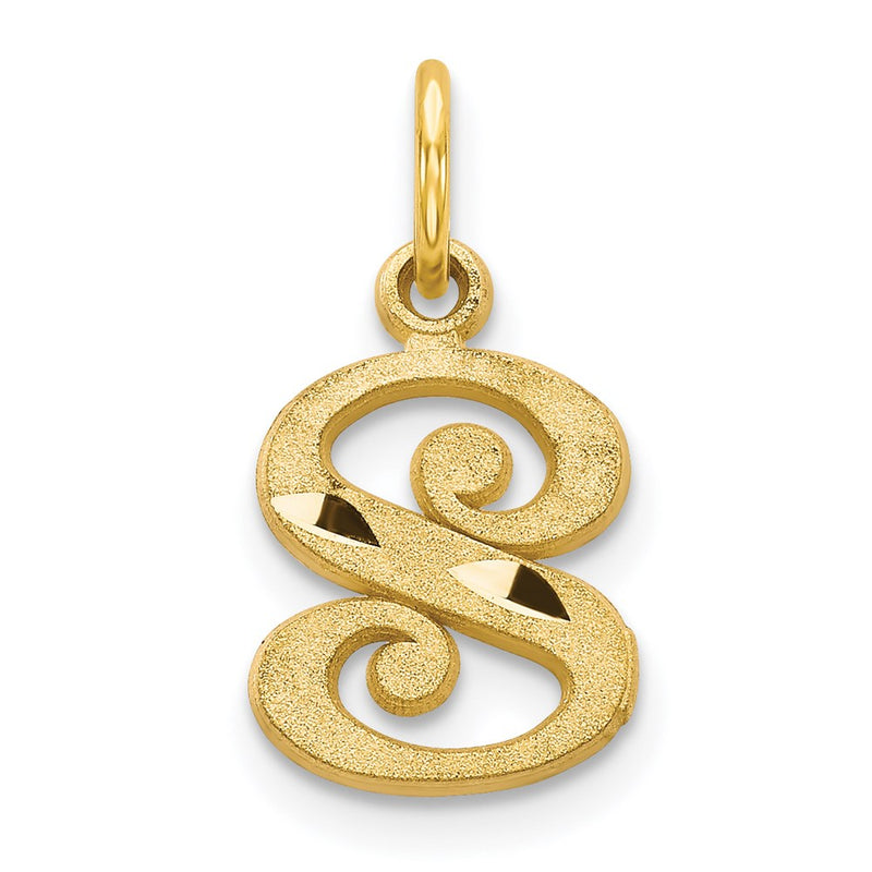 14k Letter S Initial Charm-C565S