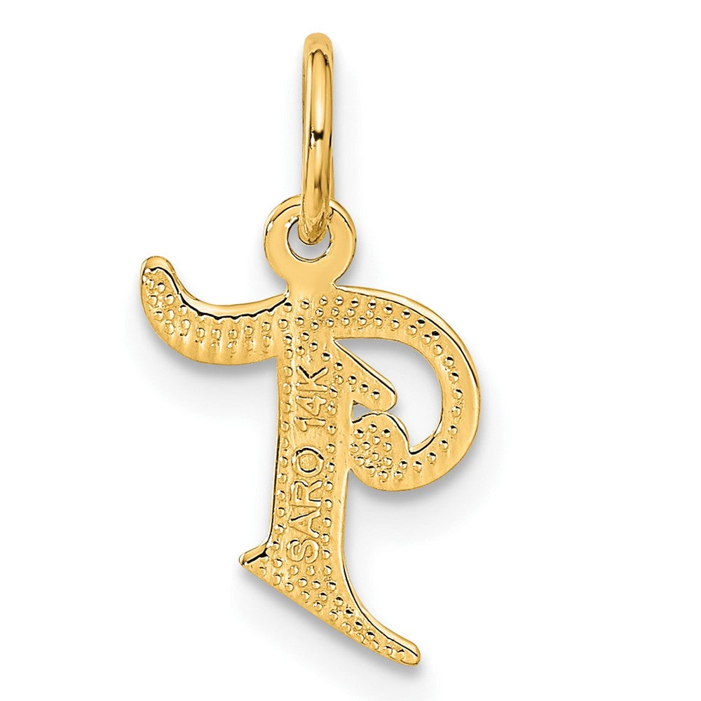 14k Letter T Initial Charm-C565T