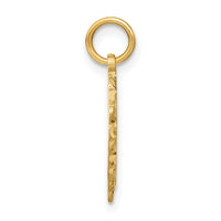 14k Heart Letter I Charm-C568I