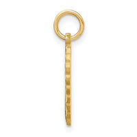 14k Heart Letter O Charm-C568O