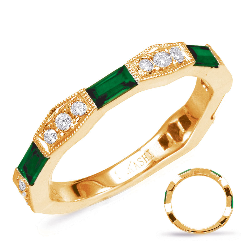 Yellow Gold Tsavorite & Diamond Ring