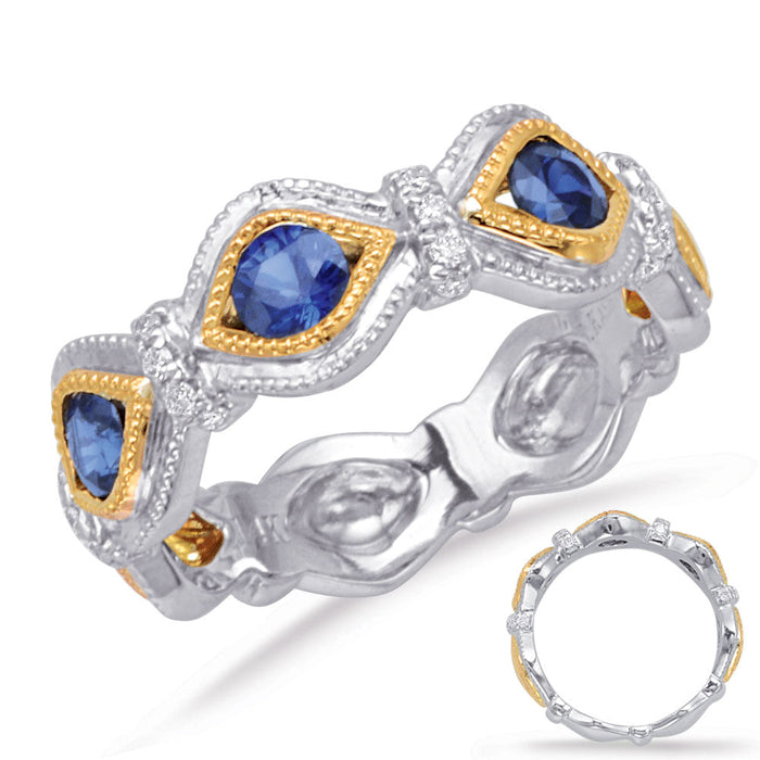 Yellow & White Gold Sapphire & Diamond