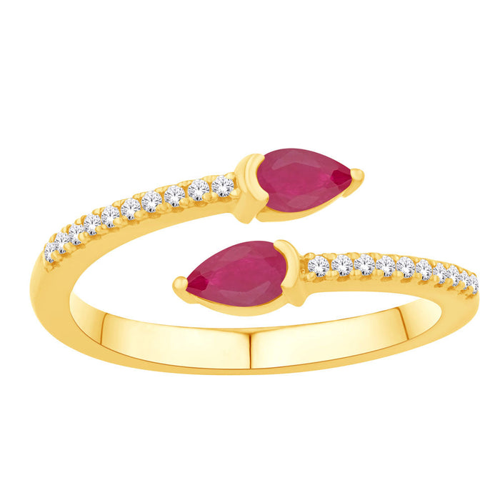 Yellow Gold Ruby & Diamond Ring