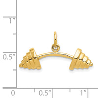 14k Barbell Charm-C588