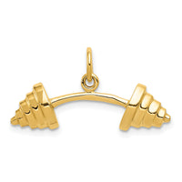 14k Barbell Charm-C588