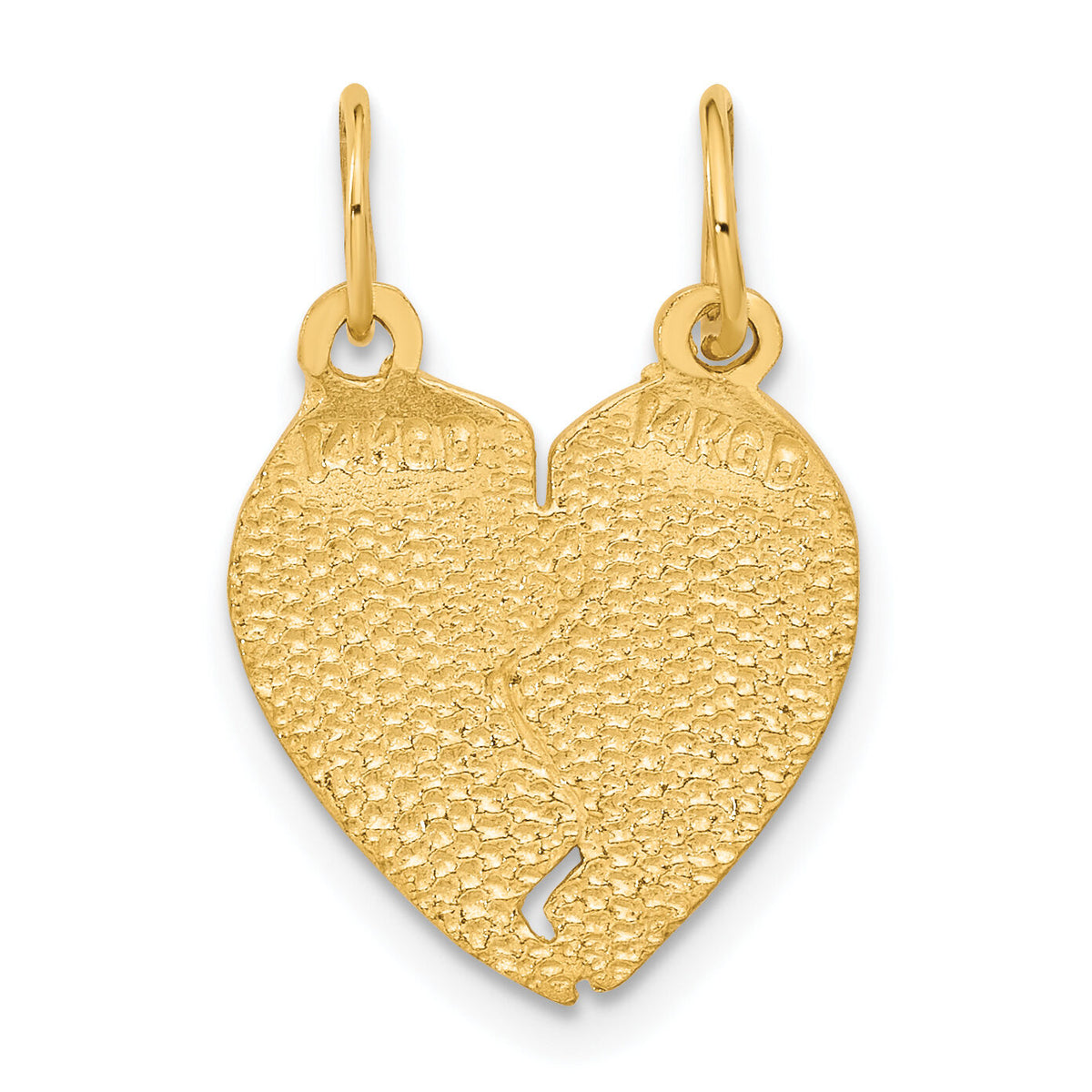 14k Break Apart MY LOVE TO YOU I GIVE MY HEART Charm-C59