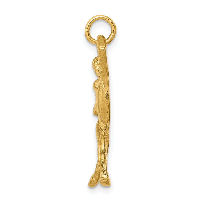 14k Gymnast Charm-C590
