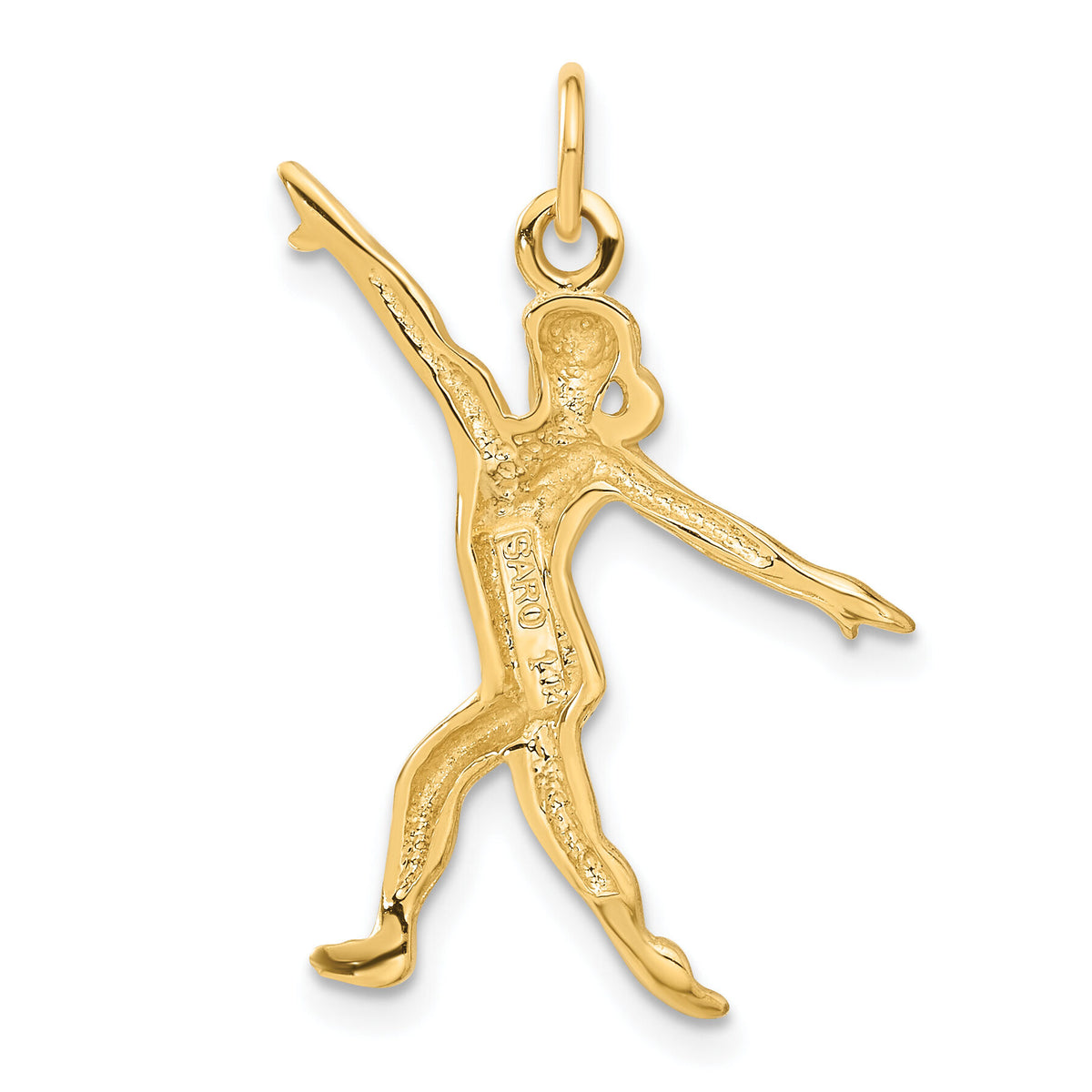 14k Gymnast Charm-C590