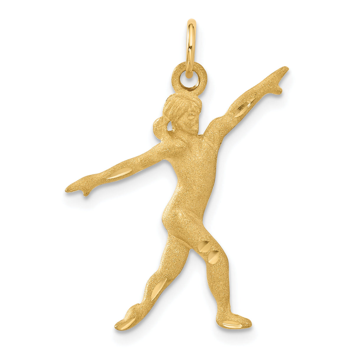 14k Gymnast Charm-C590