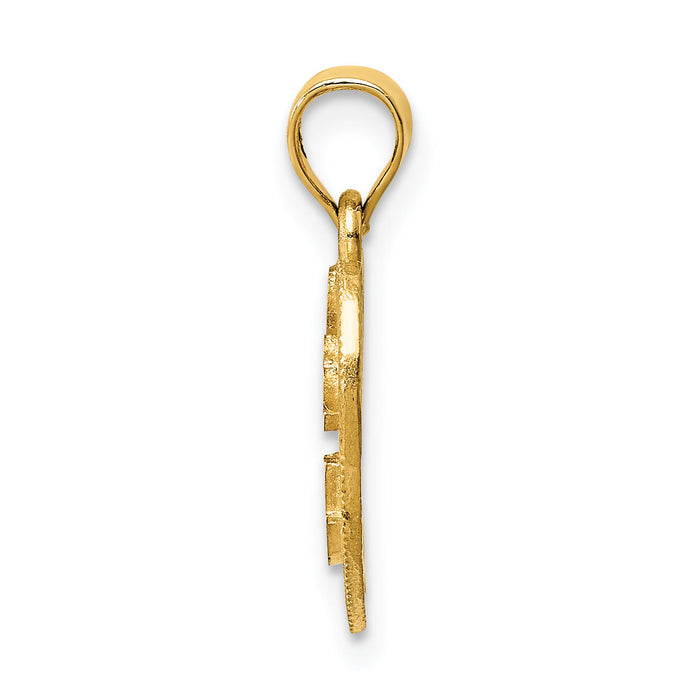 14k Heart Pendant-C60