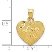 14k Heart Pendant-C60