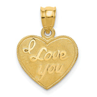 14k Heart Pendant-C60