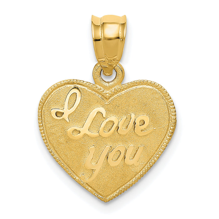 14k Heart Pendant-C60