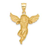 14K Satin Angel Pendant-C7