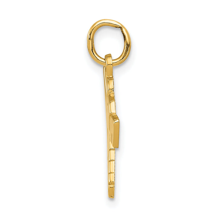 14k Hockey Goalie Charm-C712