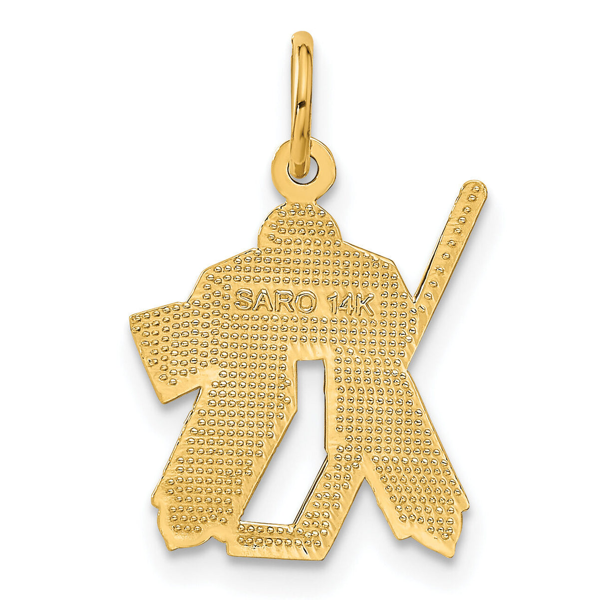 14k Hockey Goalie Charm-C712