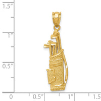 14k Golf Bag Charm-C718