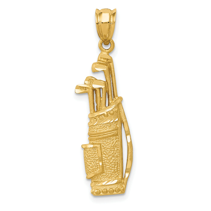 14k Golf Bag Charm-C718