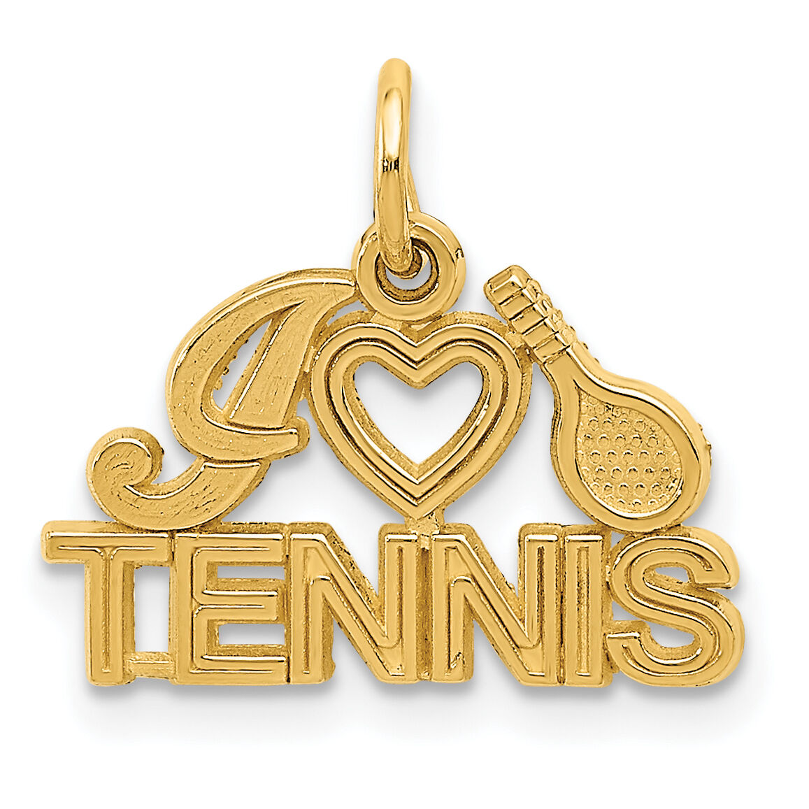14K I HEART TENNIS Charm-C725