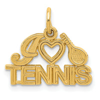14K I HEART TENNIS Charm-C725