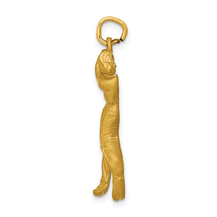 14k Male Golfer Charm-C728