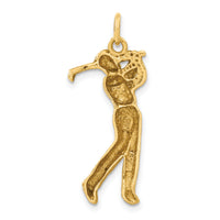 14k Male Golfer Charm-C728