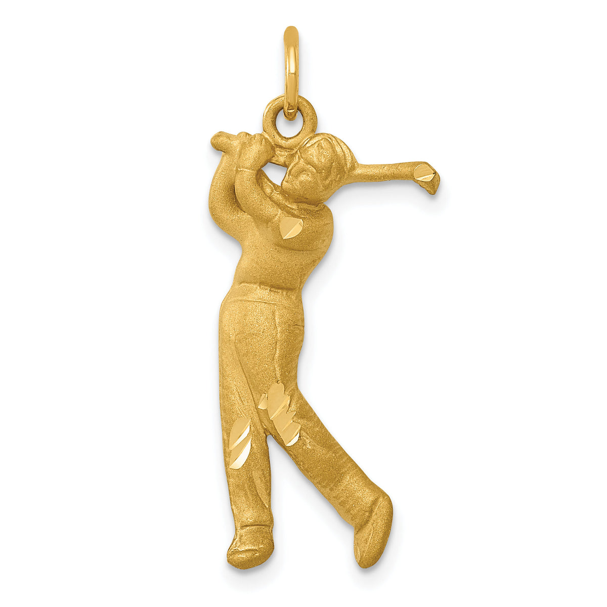 14k Male Golfer Charm-C728
