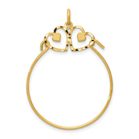 14k Heart Charm Holder-C734