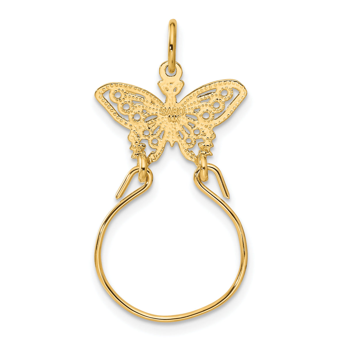 14k Butterfly Holder Charm-C740