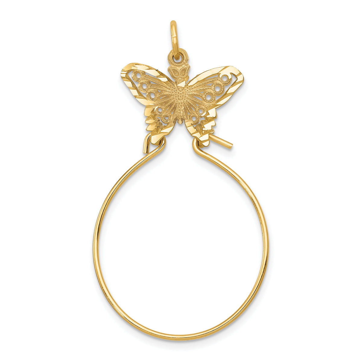 14k Butterfly Holder Charm-C740