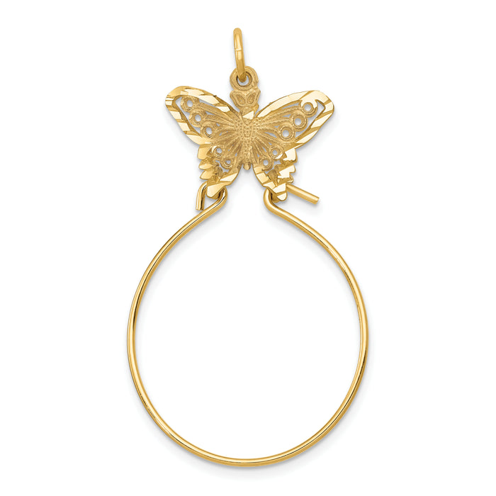 14k Butterfly Holder Charm-C740