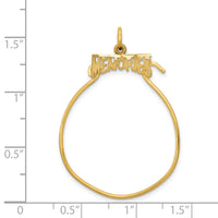 14k MEMORIES Charm Holder-C741