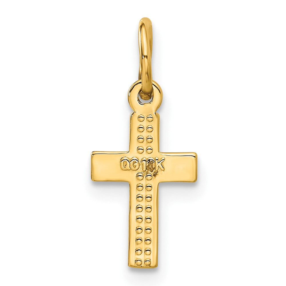 14k Tiny Cross Charm-C762