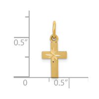 14k Tiny Cross Charm-C762