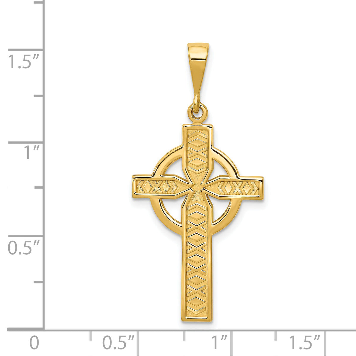 14k Celtic Cross Pendant-C773