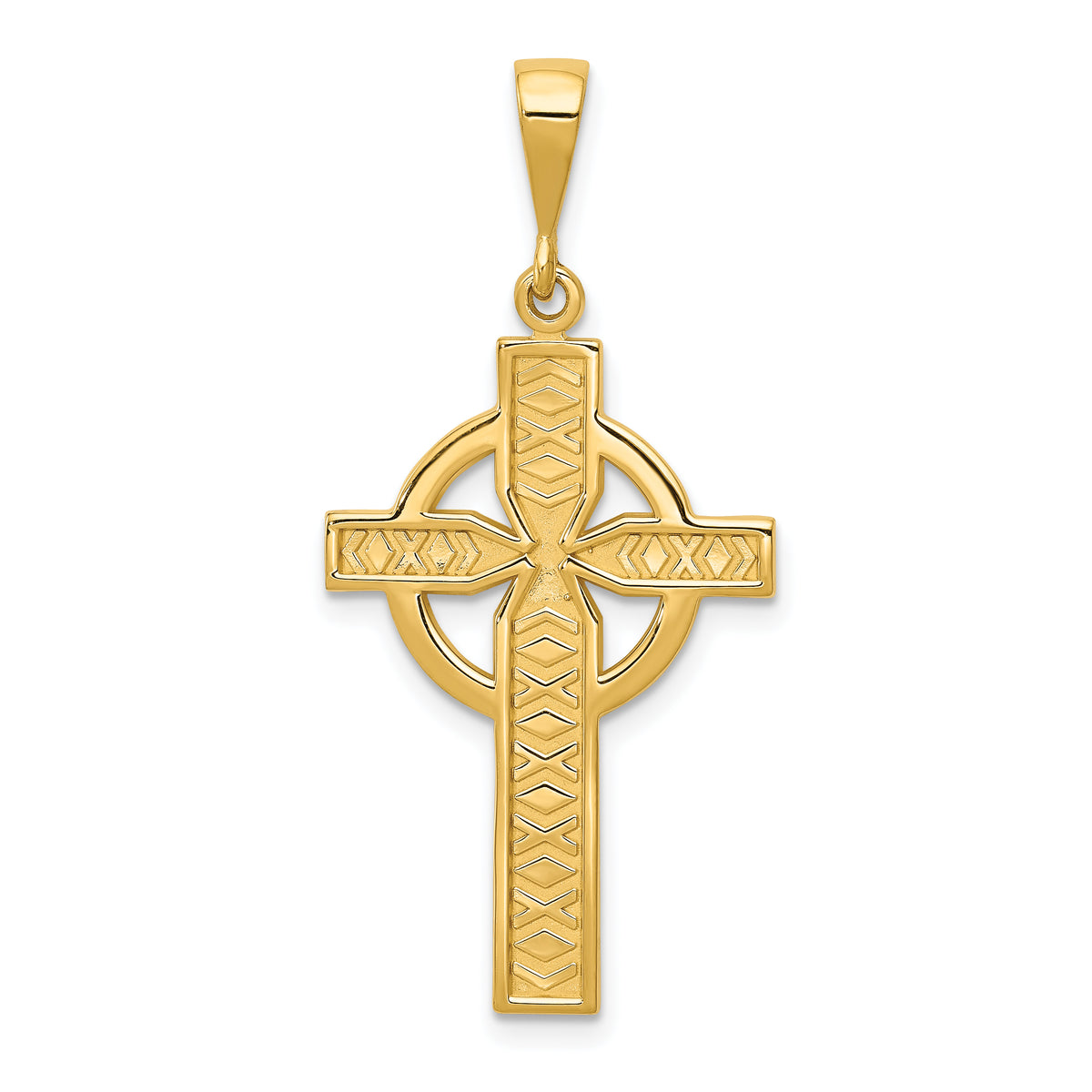 14k Celtic Cross Pendant-C773