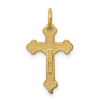 14k INRI Diamond-cut Crucifix Charm-C794