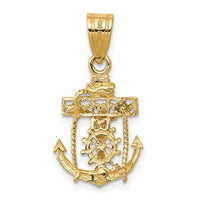 14k Mariners Cross Pendant-C809