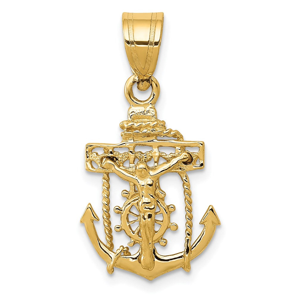 14k Mariners Cross Pendant-C809