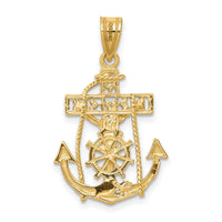 14k Mariners Crucifix Pendant-C812
