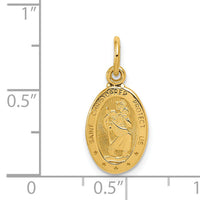 14k Saint Christopher Medal Charm-C820