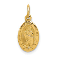 14k Saint Christopher Medal Charm-C820