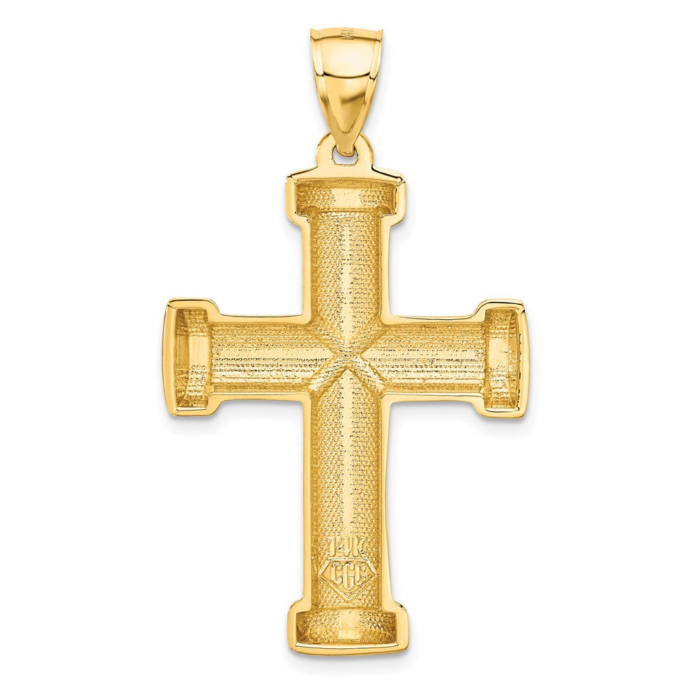 14k Polished Latin Cross Pendant-C887