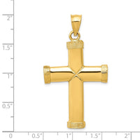 14k Polished Latin Cross Pendant-C887