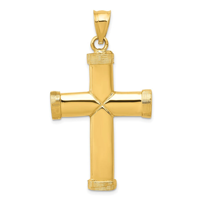 14k Polished Latin Cross Pendant-C887