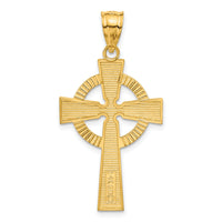 14k Celtic Cross Pendant-C894