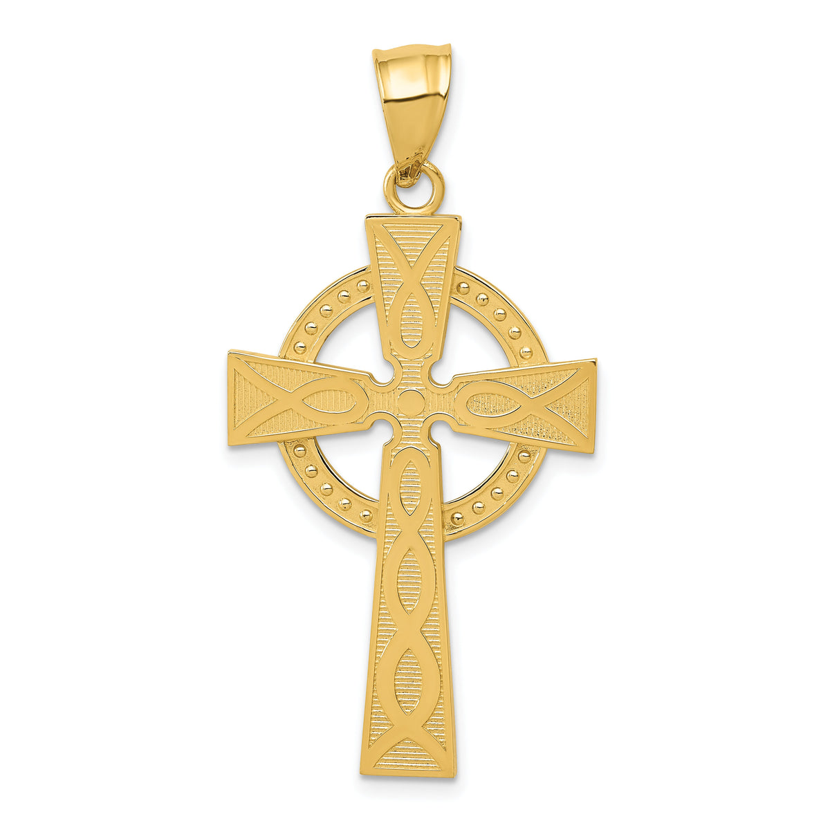 14k Celtic Cross Pendant-C894